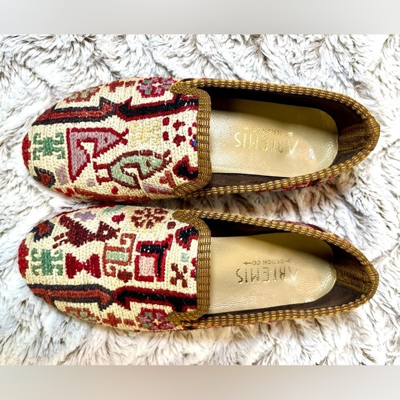 Artemis Design Co. Handmade one of a kind Anthropologie Bohemian Loafers 
Size 5 - Picture 4 of 5
